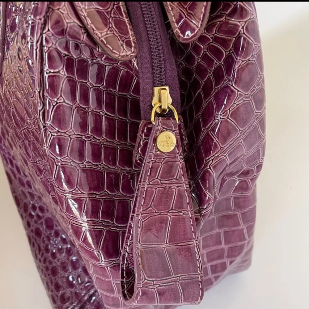 SOLD VINTAGE Vivienne Westwood croc embossed Yasmine Bag - Picture 9 of 9